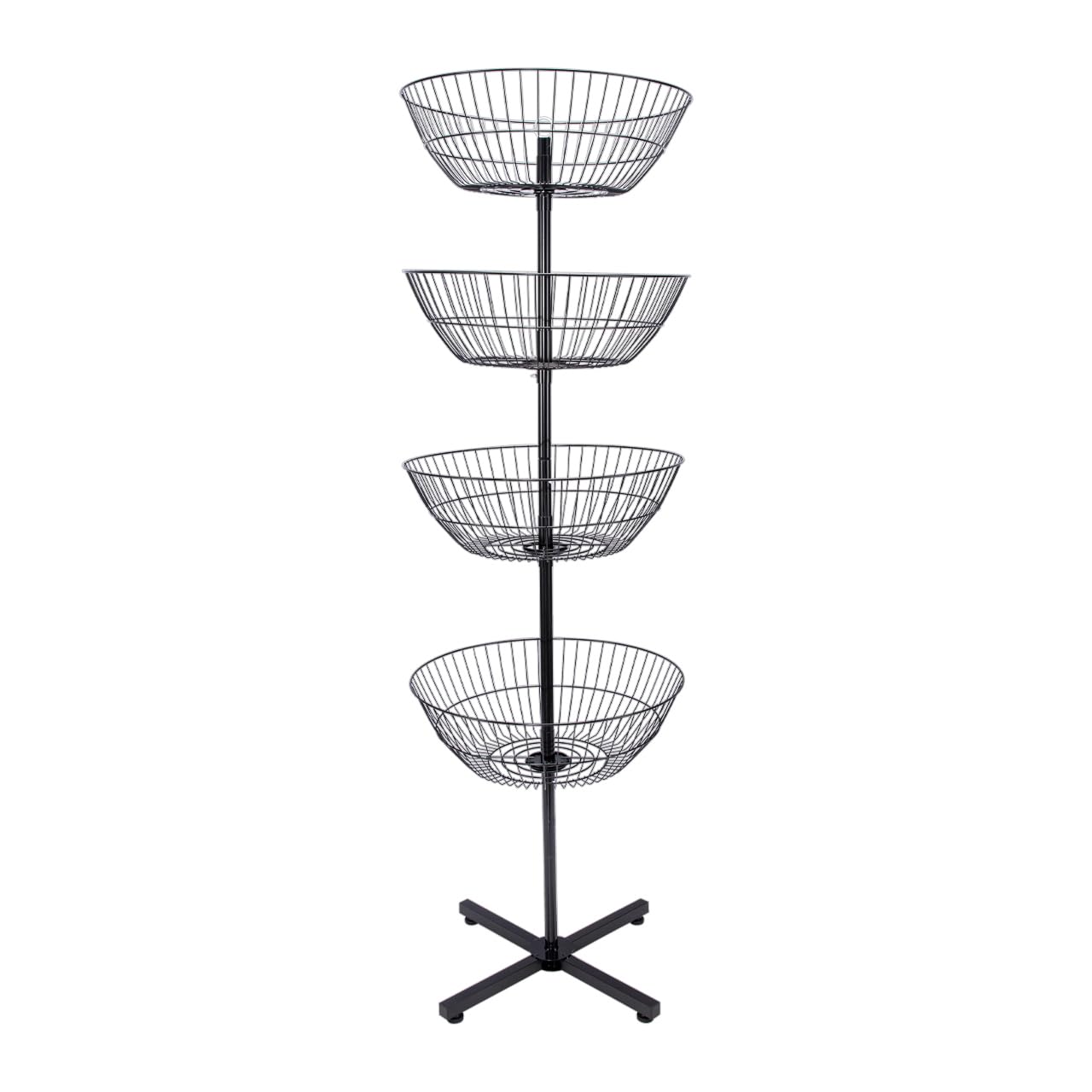 Amazon.com: SSWBasics 4-Basket Wire Floor Spinner Rack and Dump